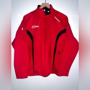 DIADORA red track jacket, men’s size small